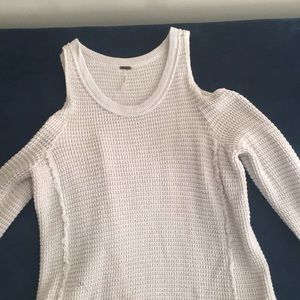 Free People size M sweater with shoulder cut outs